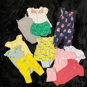 Assorted Summer Baby Girl Outfits from Carter’s